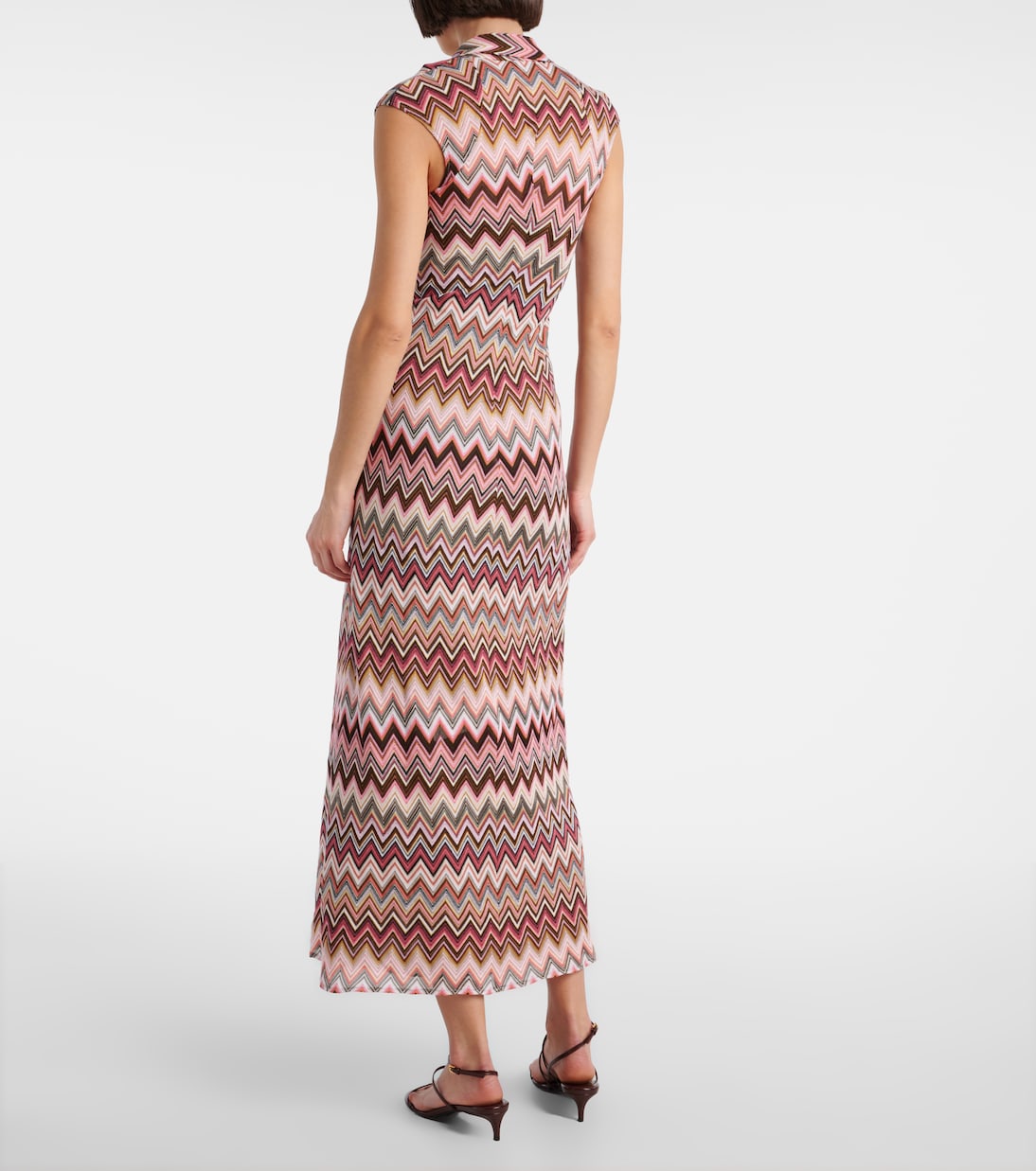 Abito midi a zig-zag con lamé | Missoni