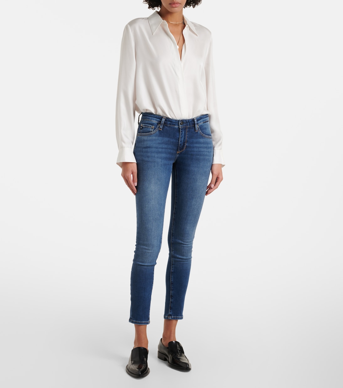 Jeans skinny de tiro medio | AG Jeans