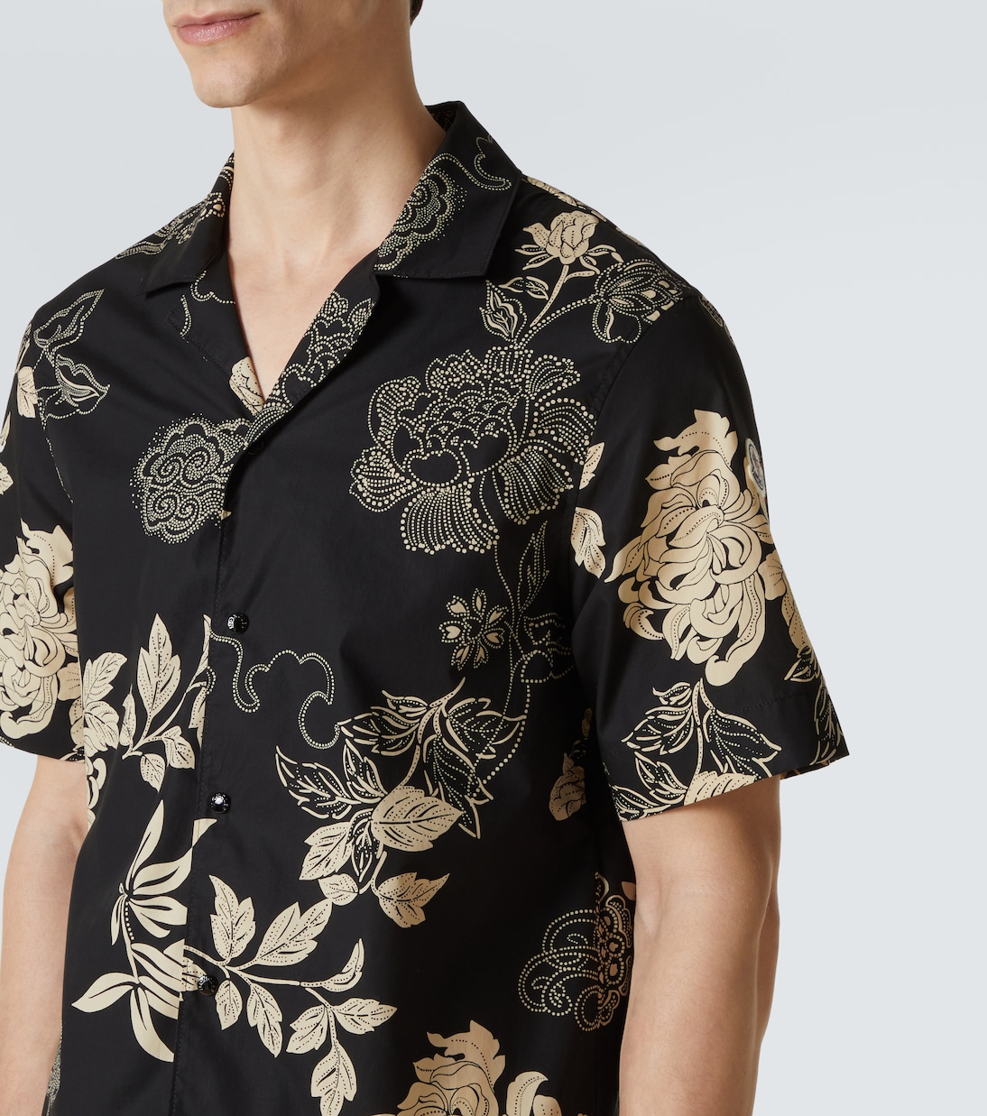 Camicia in popeline di cotone con stampa | Moncler