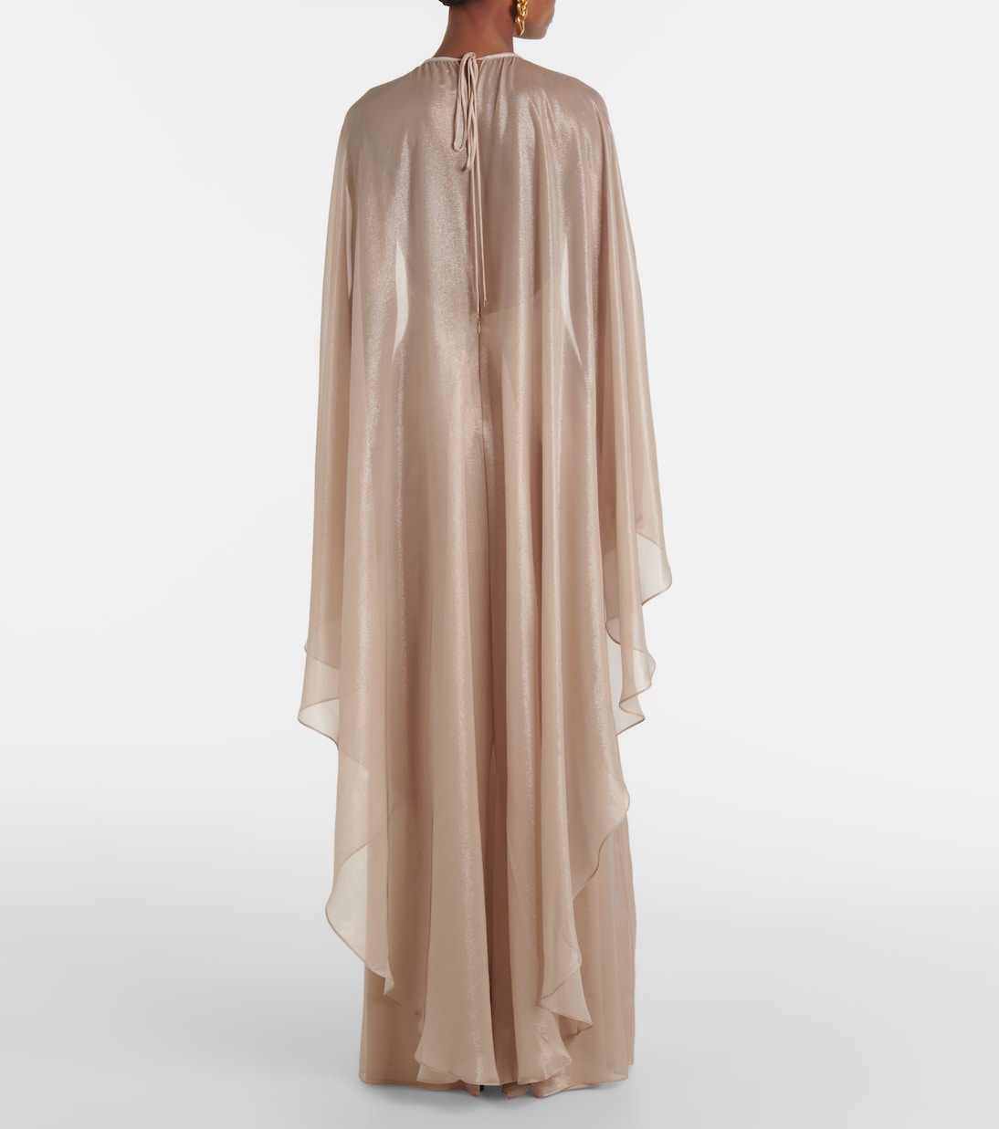 Robe longue en satin de soie mélangée | Tom Ford