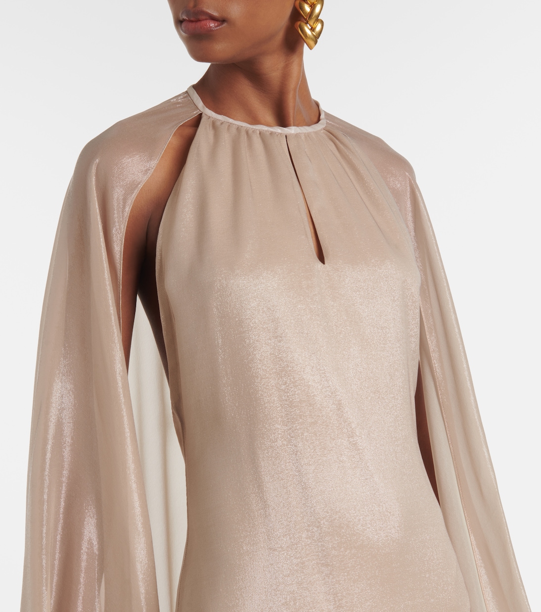 Robe longue en satin de soie mélangée | Tom Ford