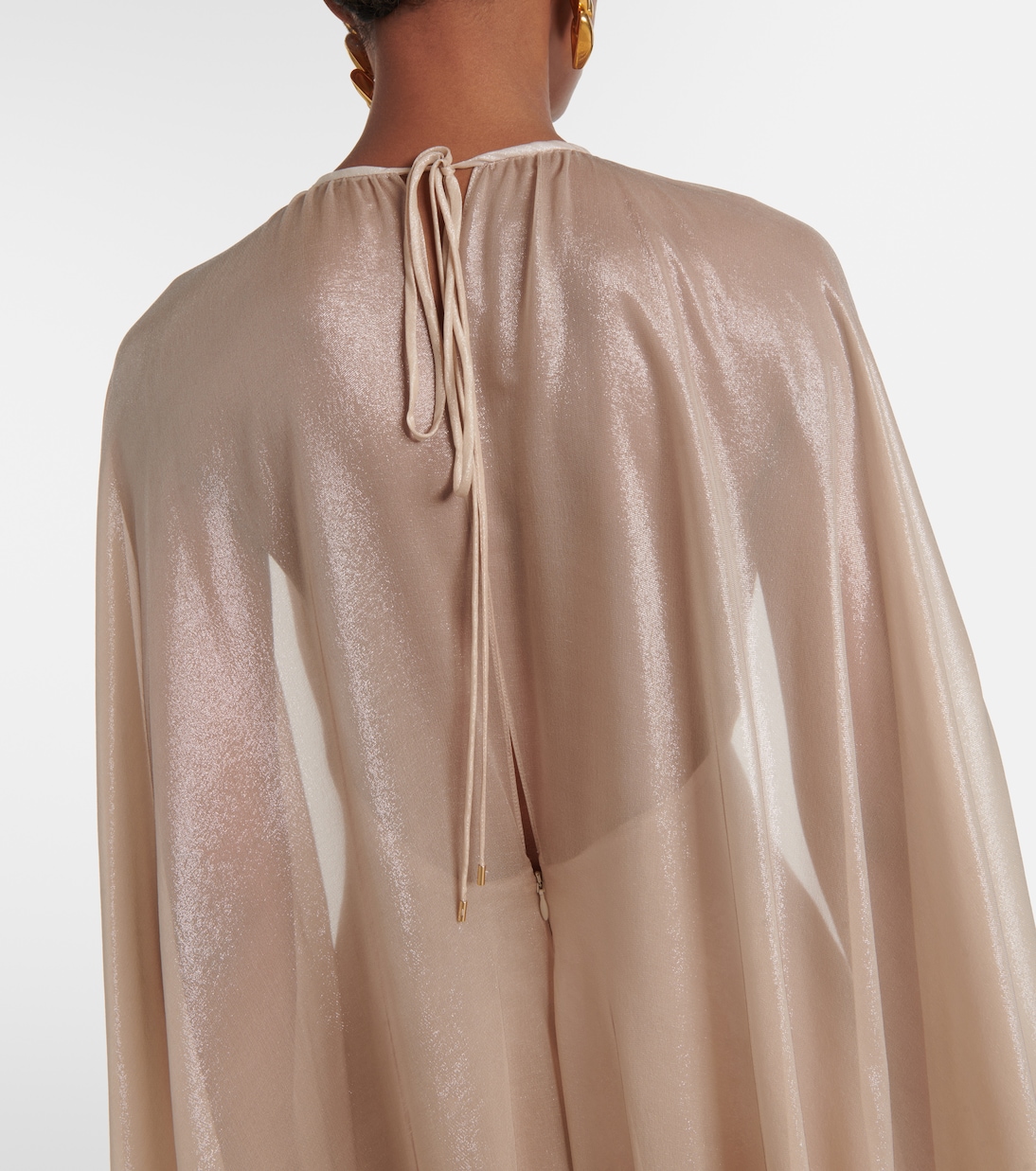 Robe longue en satin de soie mélangée | Tom Ford
