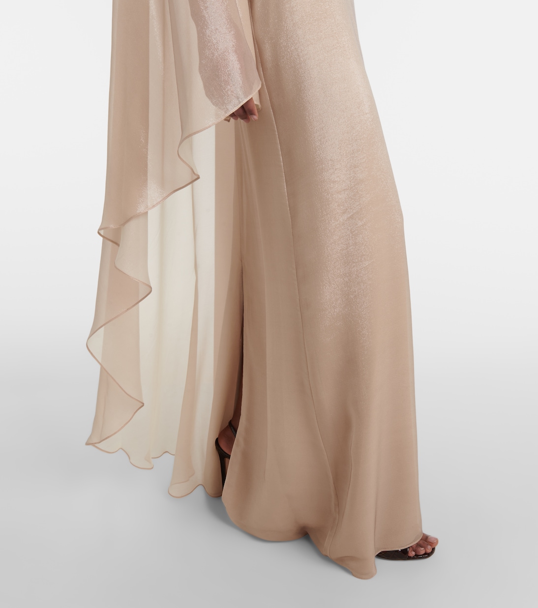 Robe longue en satin de soie mélangée | Tom Ford