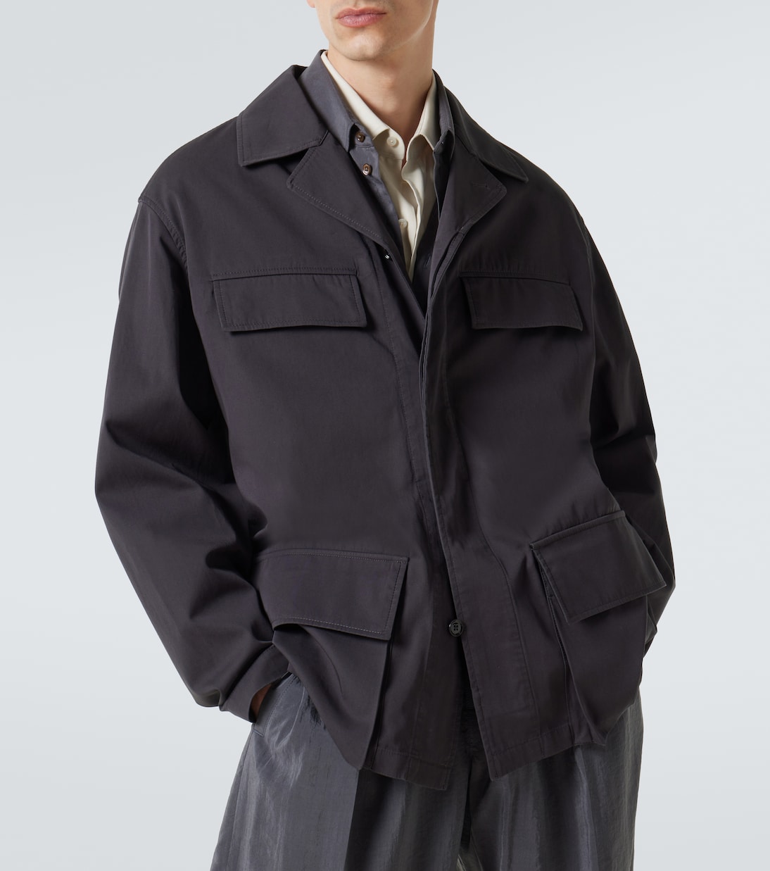 Hemdjacke aus Baumwoll-Twill | Lemaire