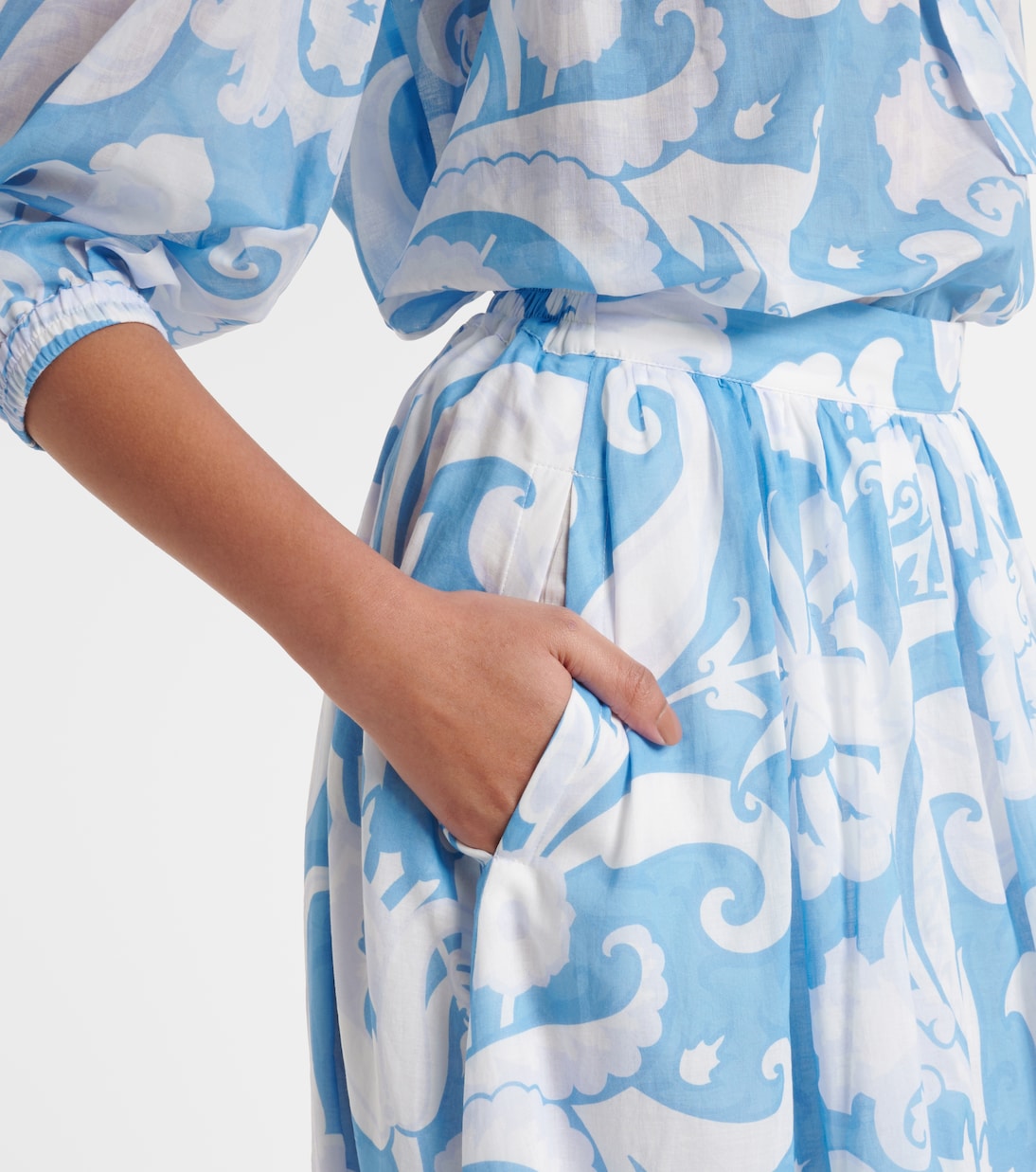 Falda larga de algodón con paisley | Etro