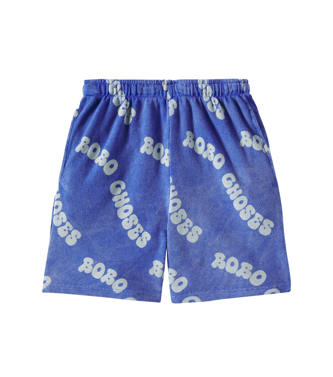 Wavy logo cotton Bermuda shorts | Bobo Choses