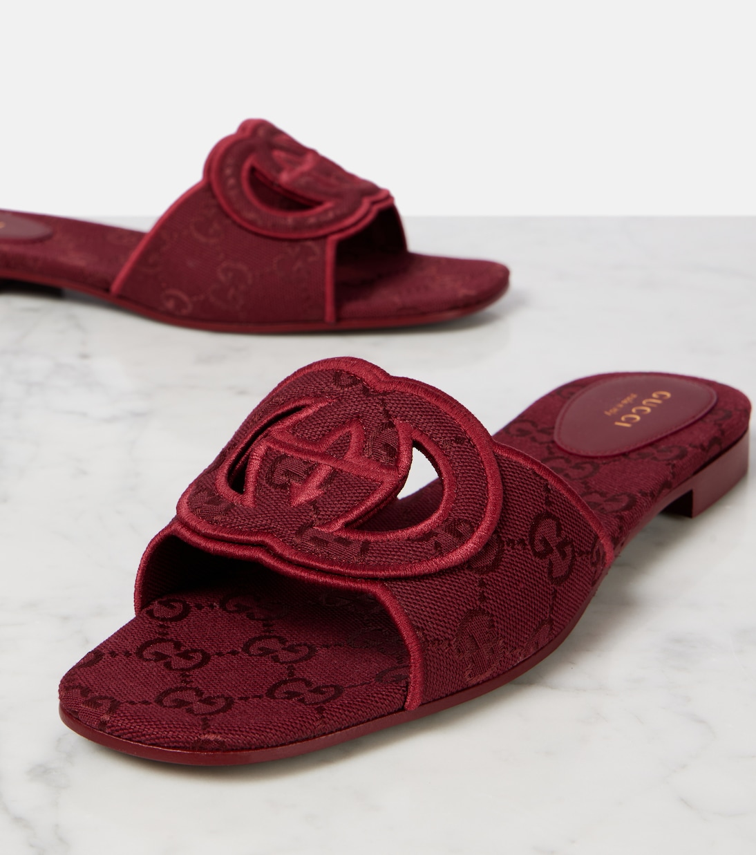 Sandali Interlocking G GG in canvas | Gucci