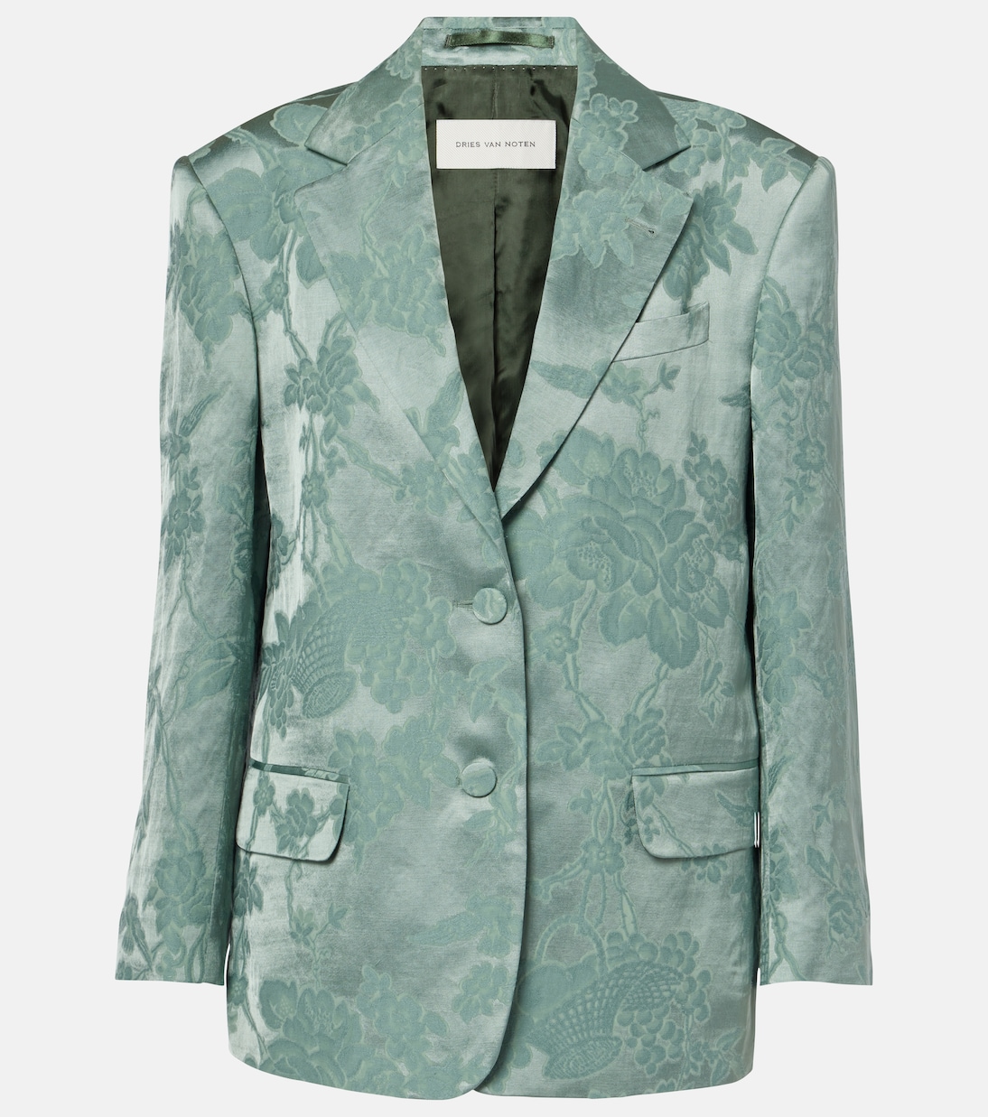 Blazer en jacquard de lin mélangé | Dries Van Noten