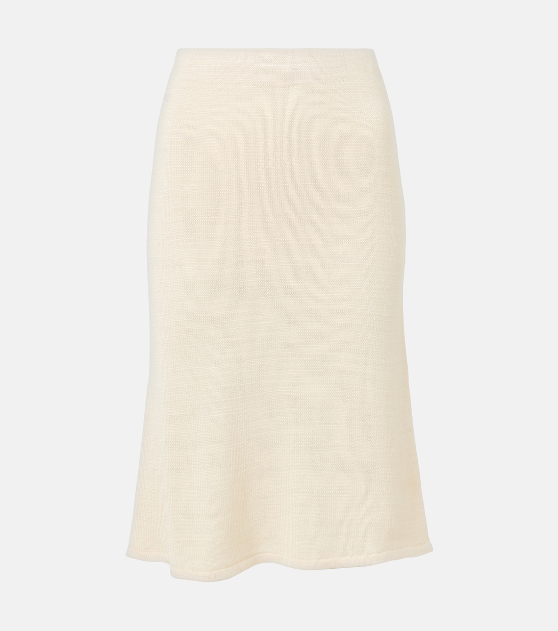 Gonna midi Jesto in maglia di misto seta | The Row