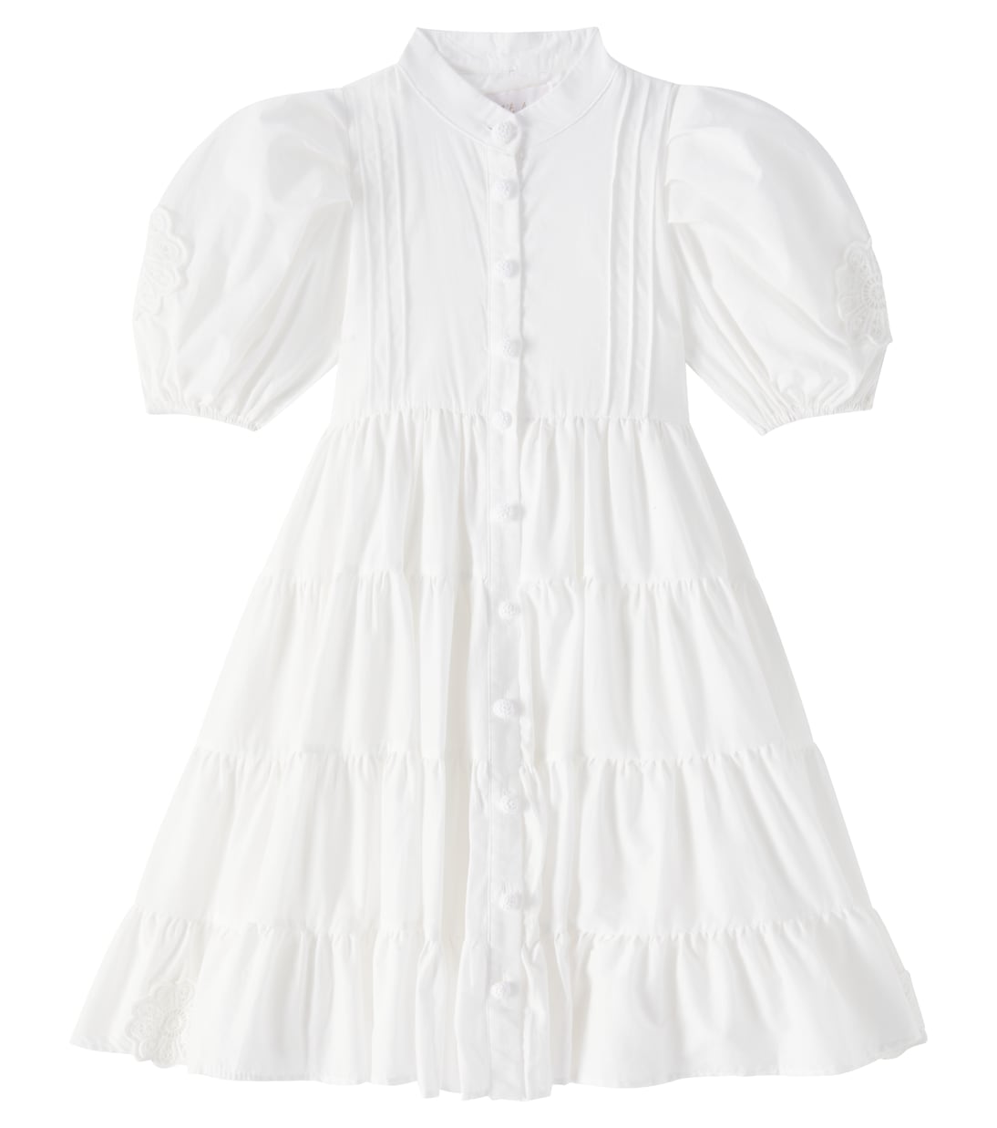 Vestido de gasa de algodón con aplique | Petite Amalie  
