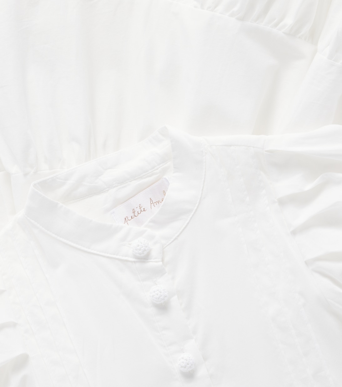Vestido de gasa de algodón con aplique | Petite Amalie  