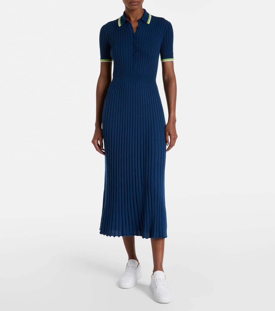 Vestido midi Eyot de cachemir y seda | Gabriela Hearst