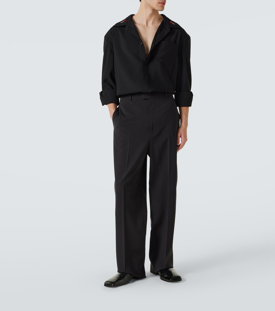 Wool-blend straight pants | Bottega Veneta