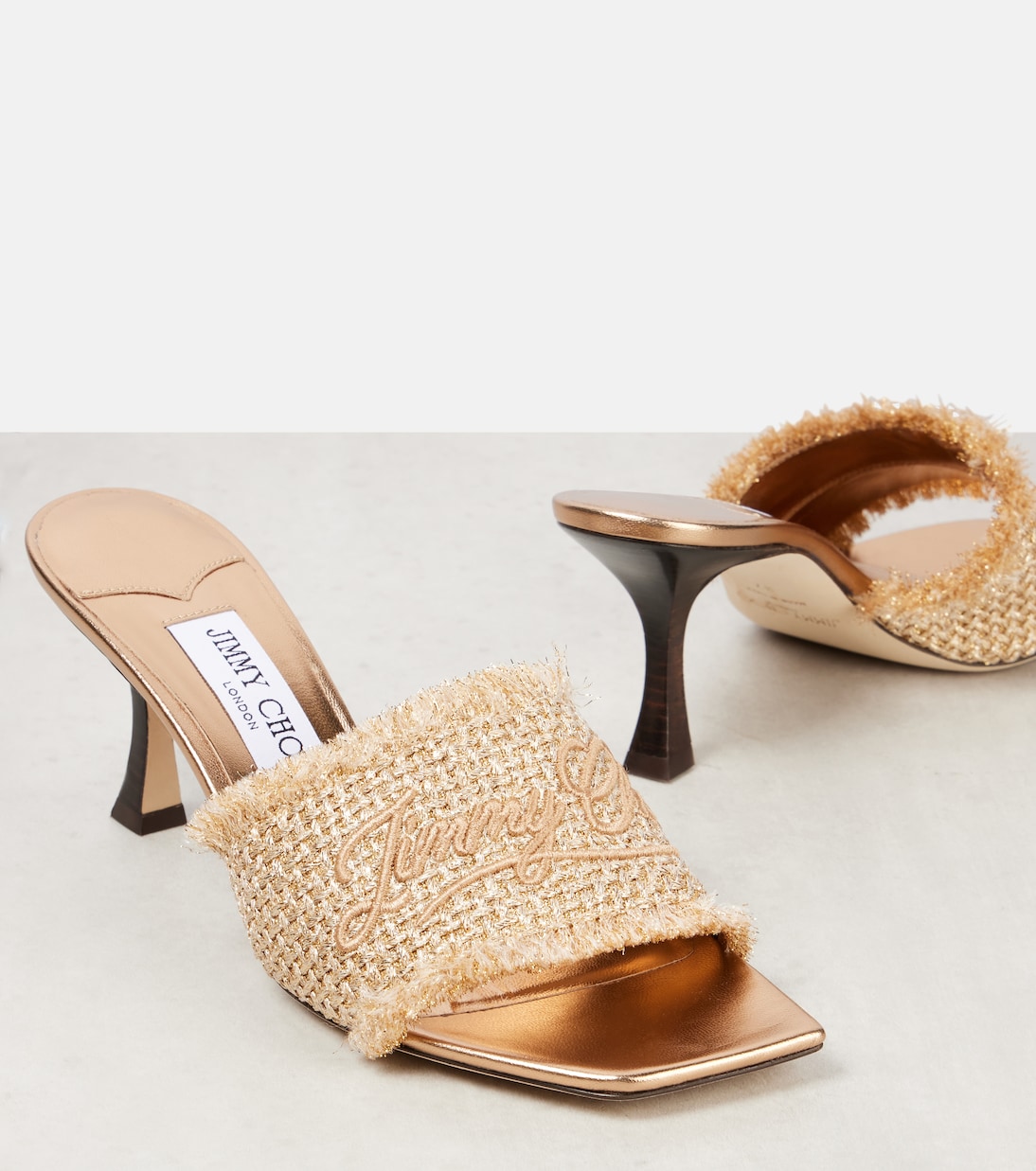 Mules Alexia 70 con lamé | Jimmy Choo