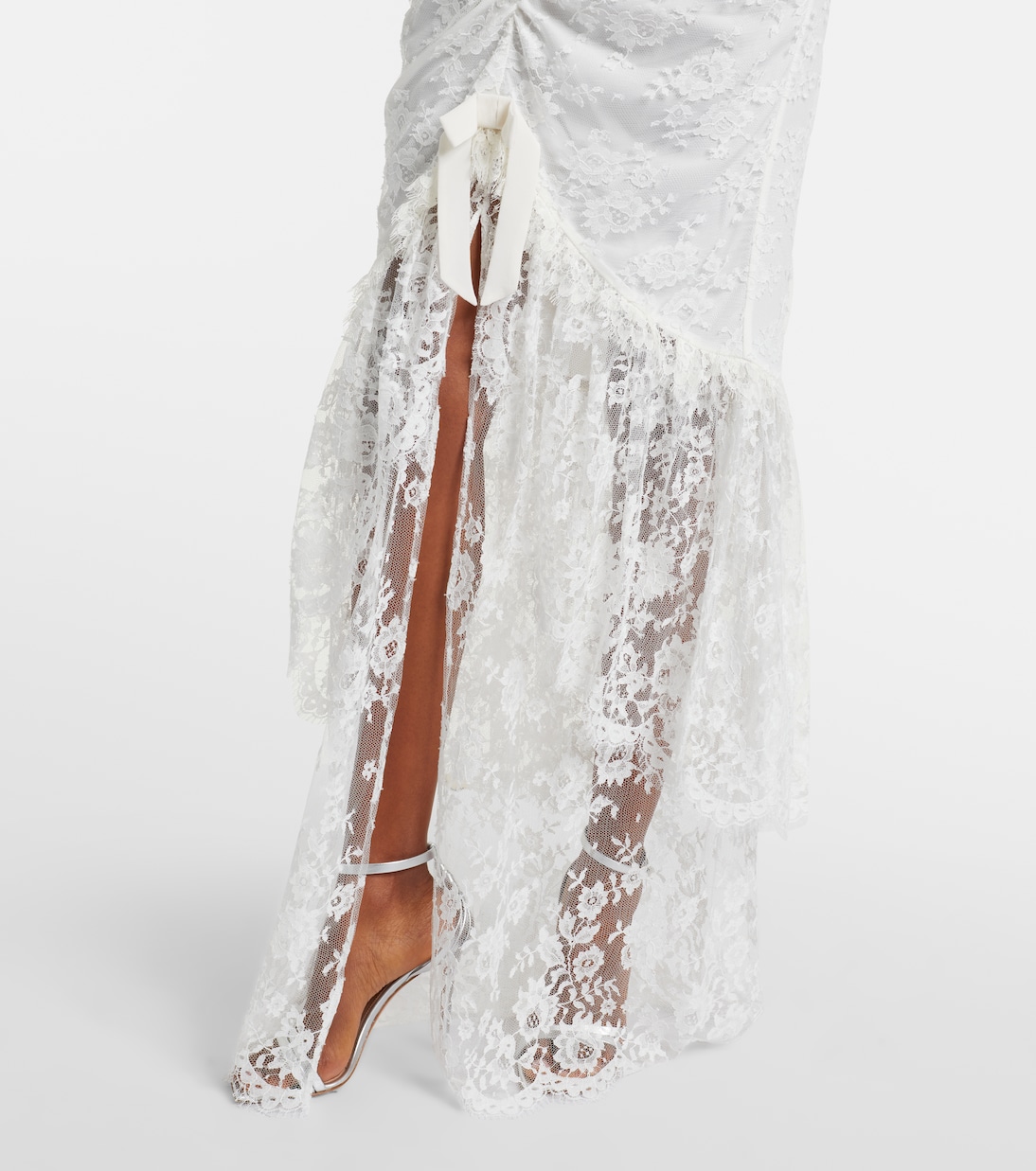 Robe longue en dentelle | Alessandra Rich