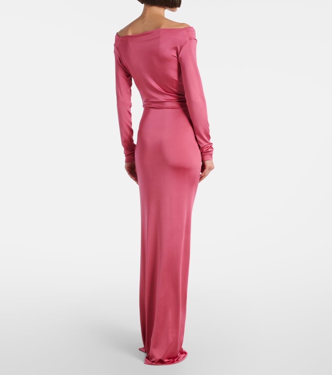 Draped off-shoulder jersey gown | Victoria Beckham