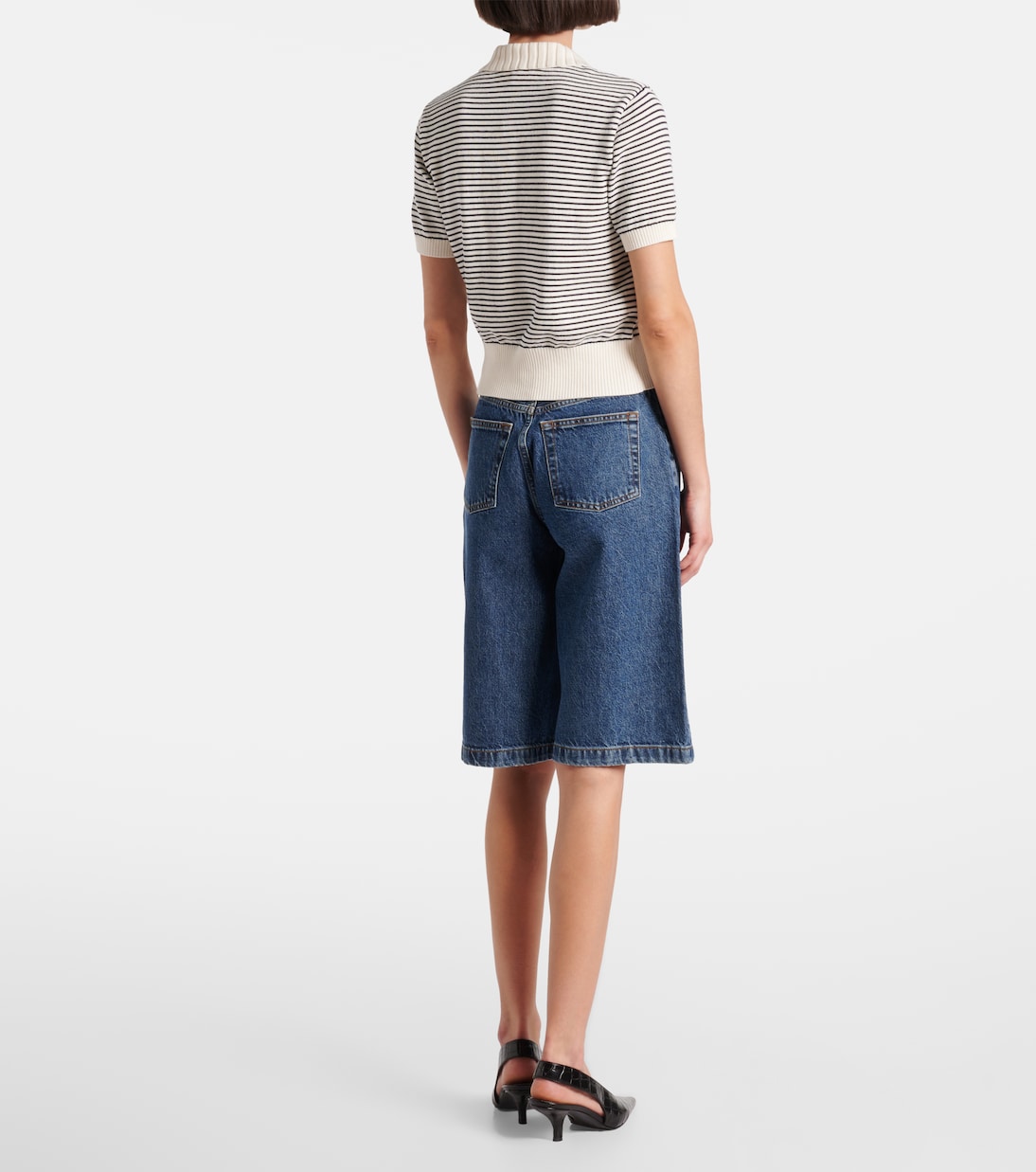 Striped cotton polo shirt | Frame