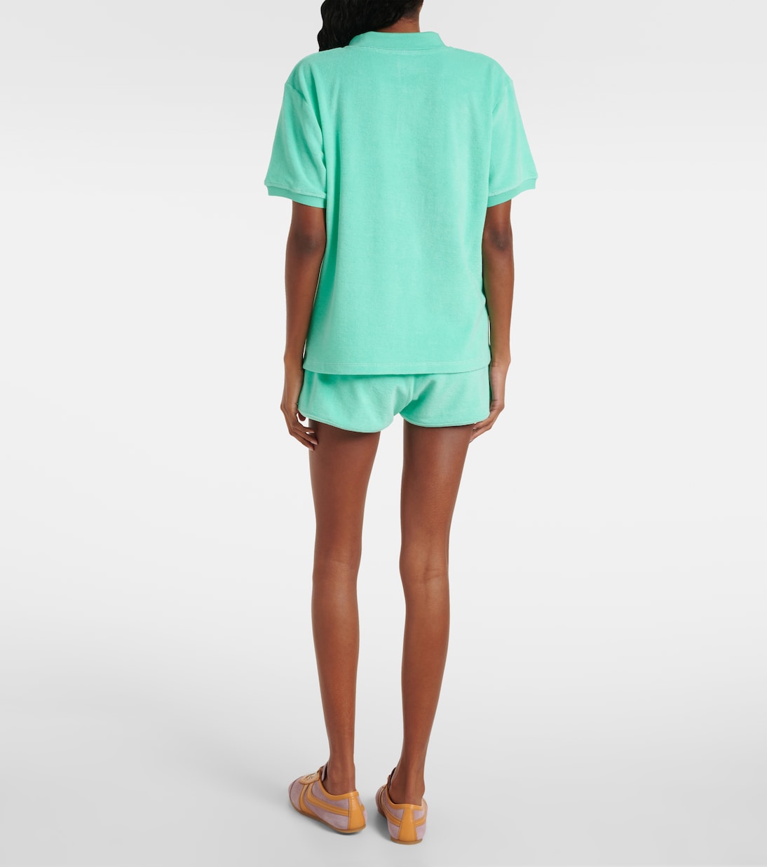 Cotton terry polo shirt | Hunza G