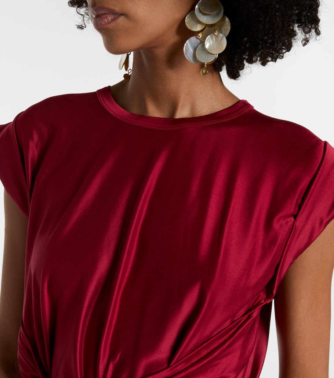 Robe midi en satin | Rabanne