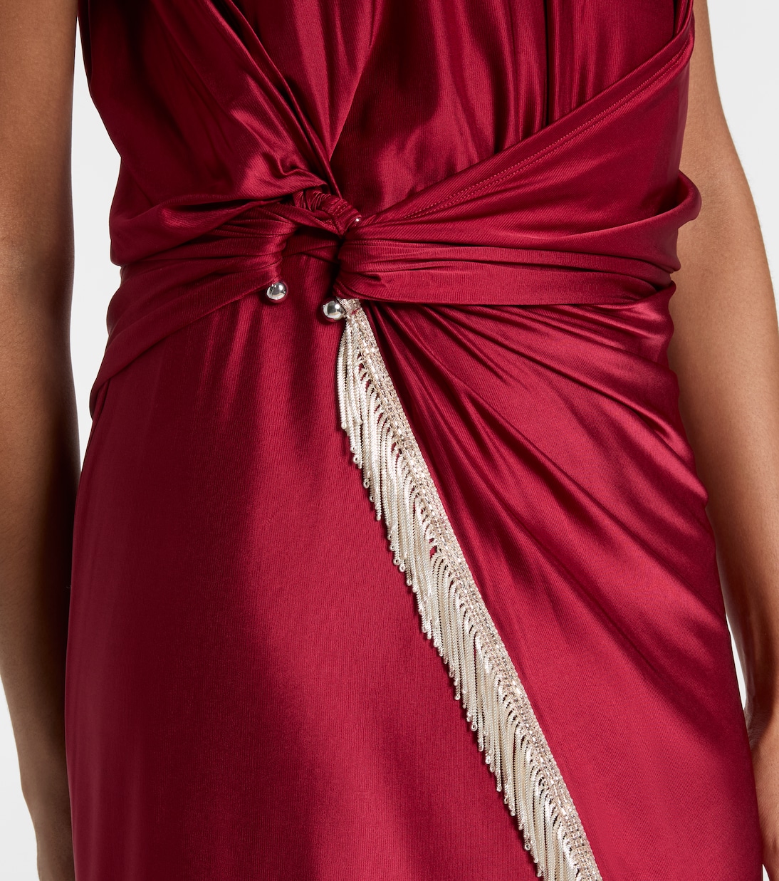 Robe midi en satin | Rabanne