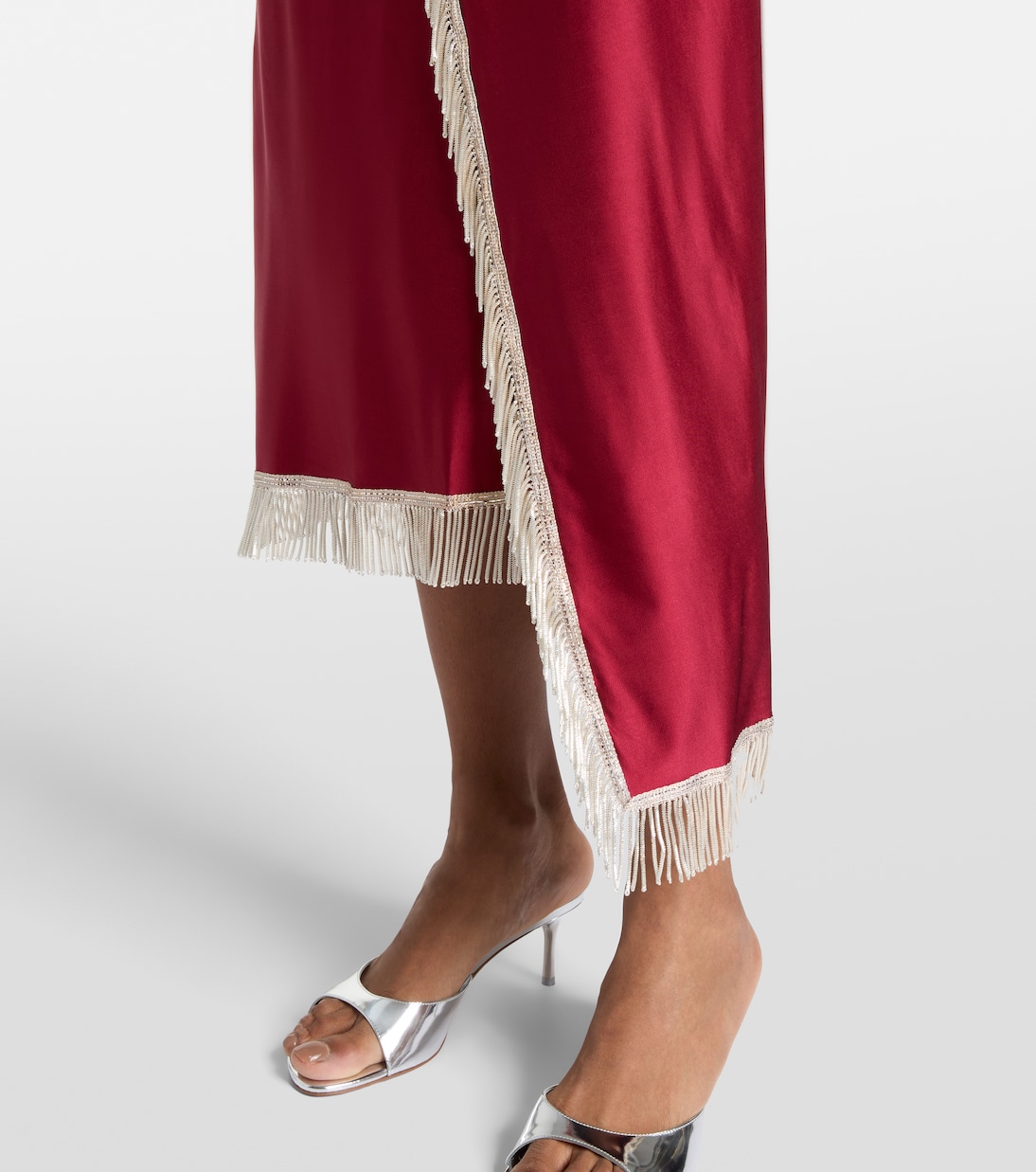 Robe midi en satin | Rabanne