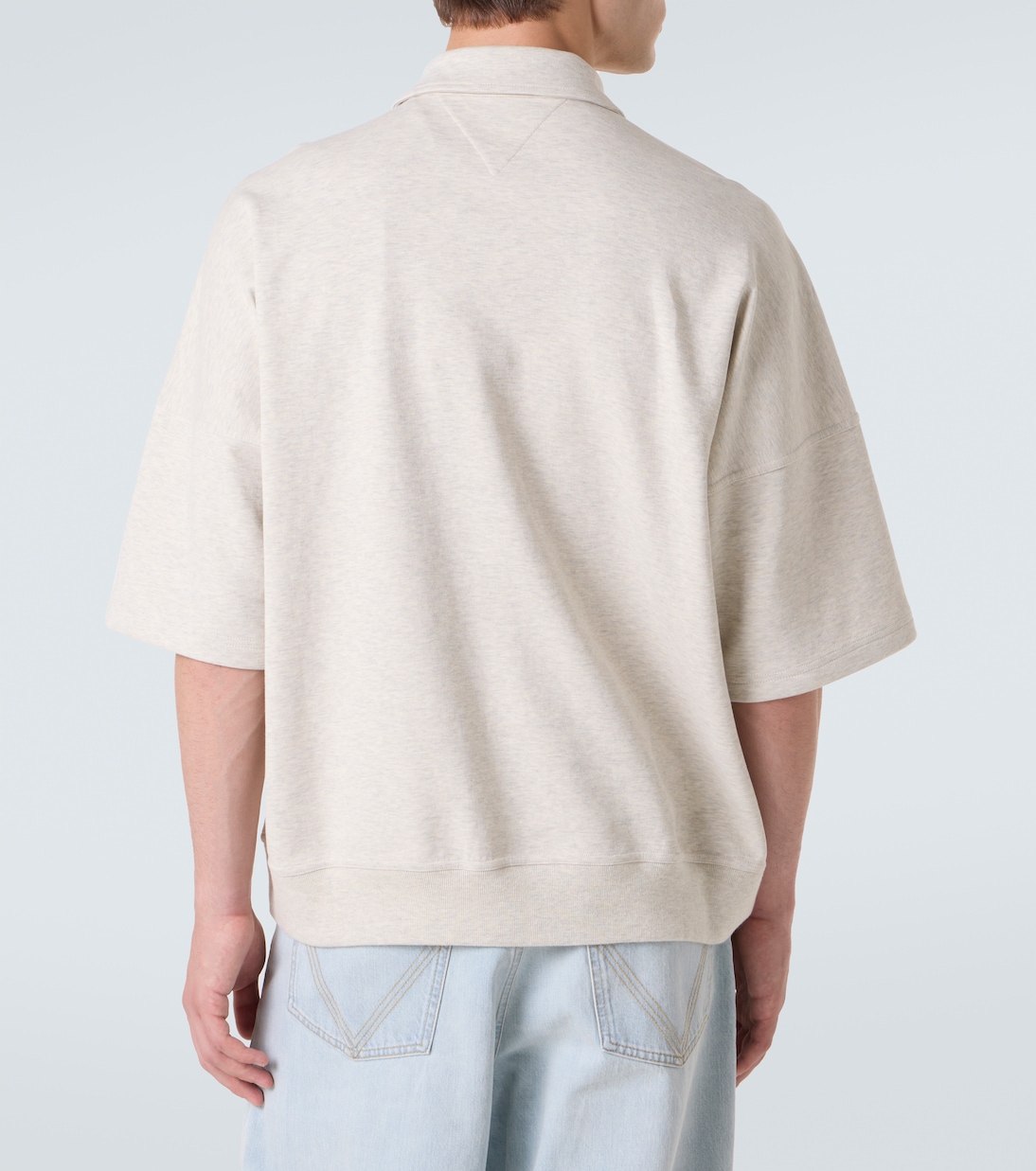 Polo de jersey de algodón con cremallera | Bottega Veneta