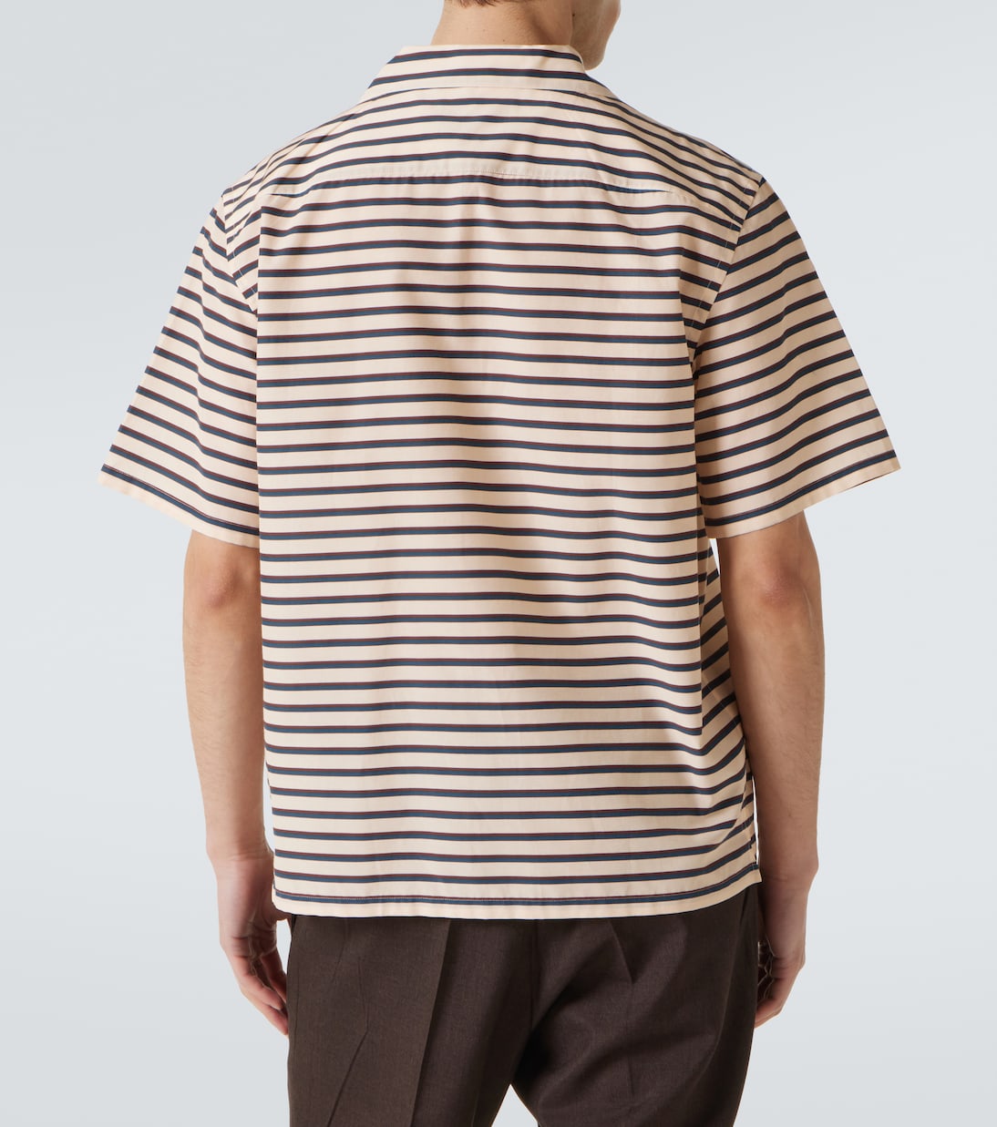 Striped cotton bowling shirt | Prada