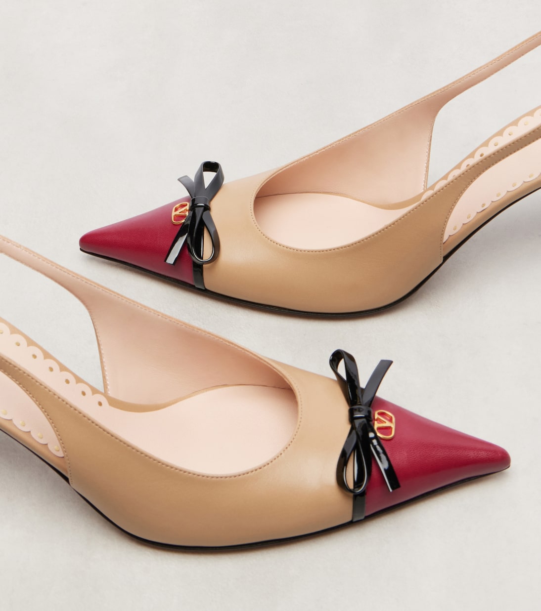 Pumps slingback Bepointy 80 in pelle  | Valentino Garavani