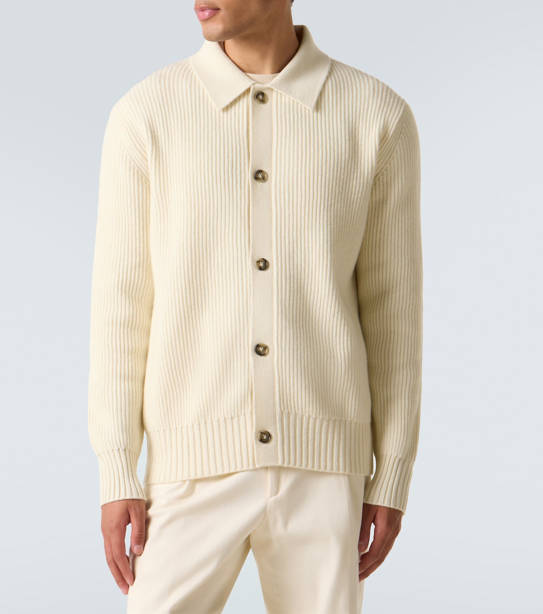 Ribbed-knit wool and cashmere cardigan | Tod's