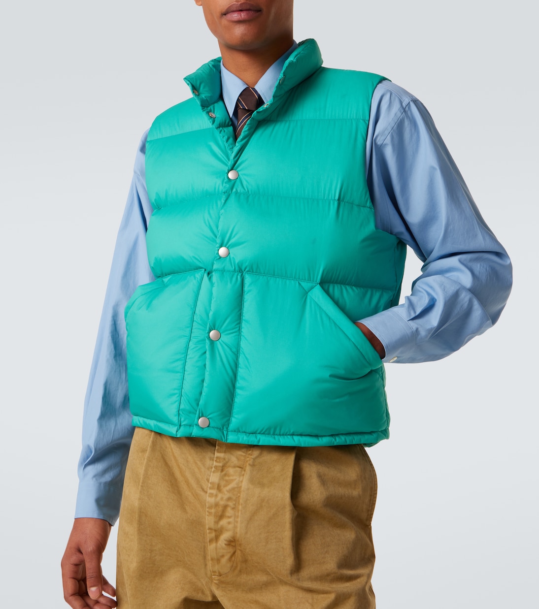 Quilted down vest | Auralee