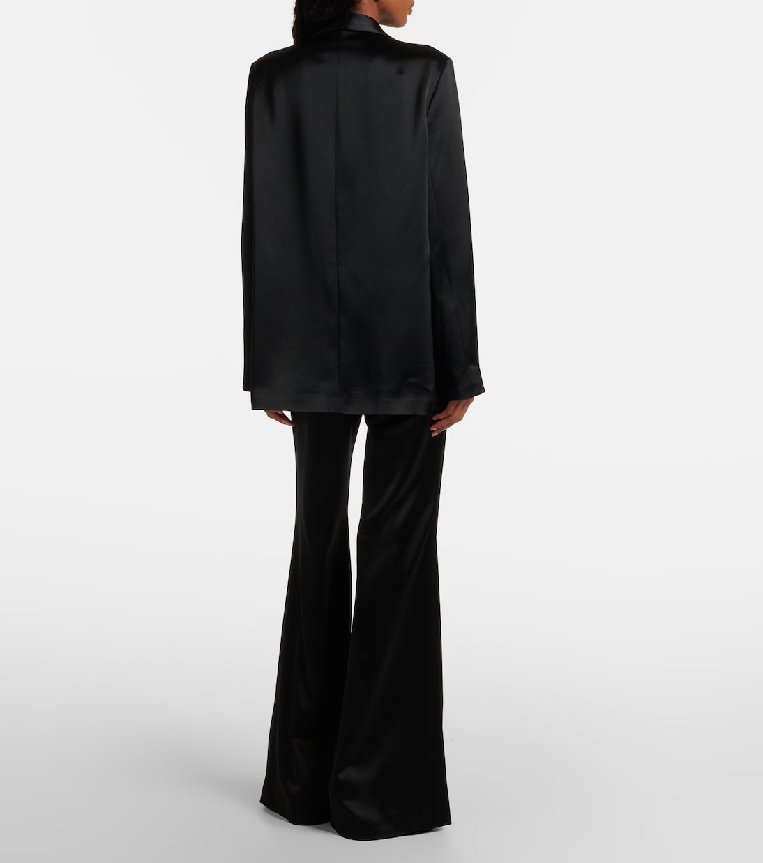 Julianne satin blazer | Galvan