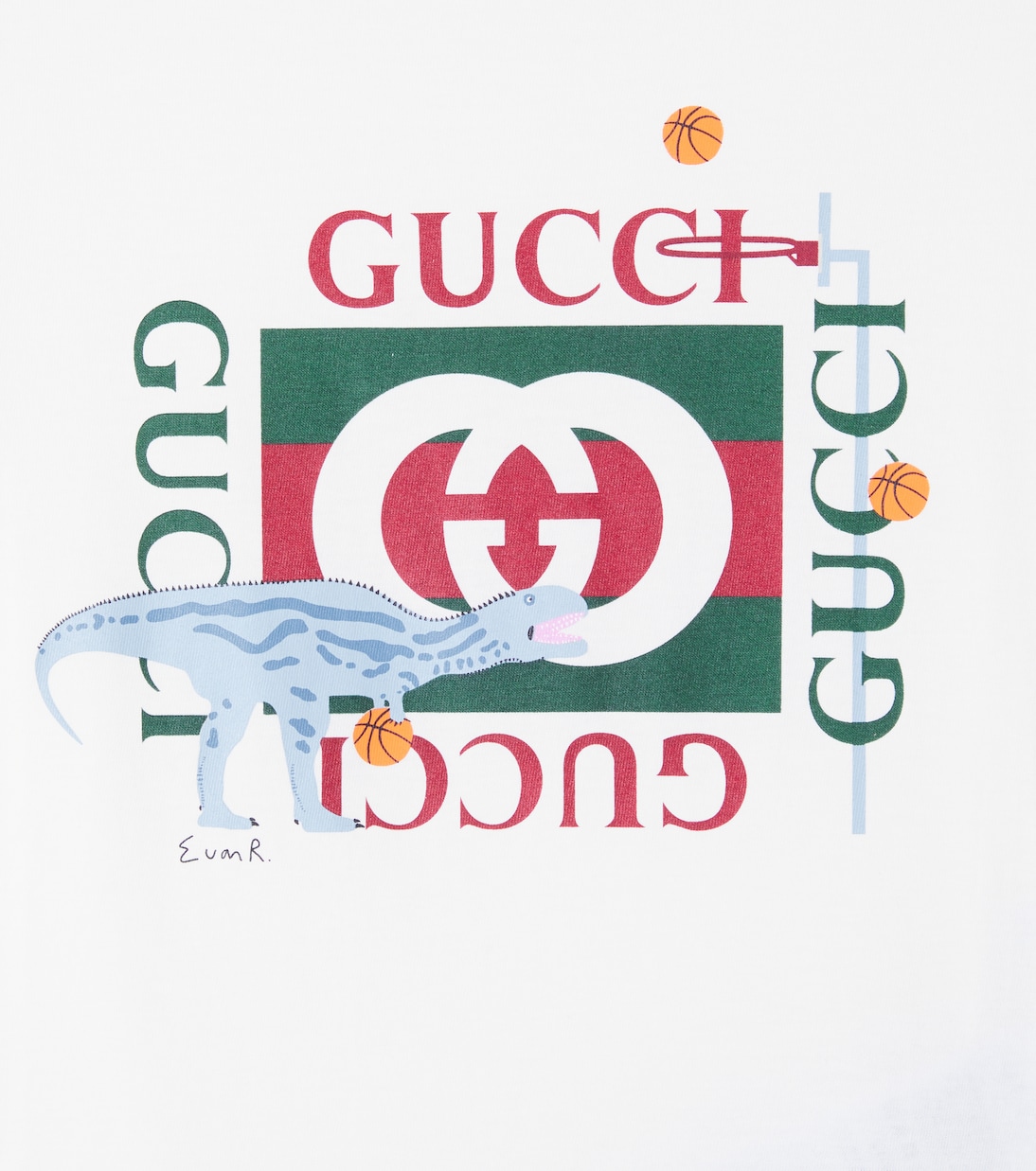 x Euan Roberts camiseta de algodón estampada | Gucci Kids