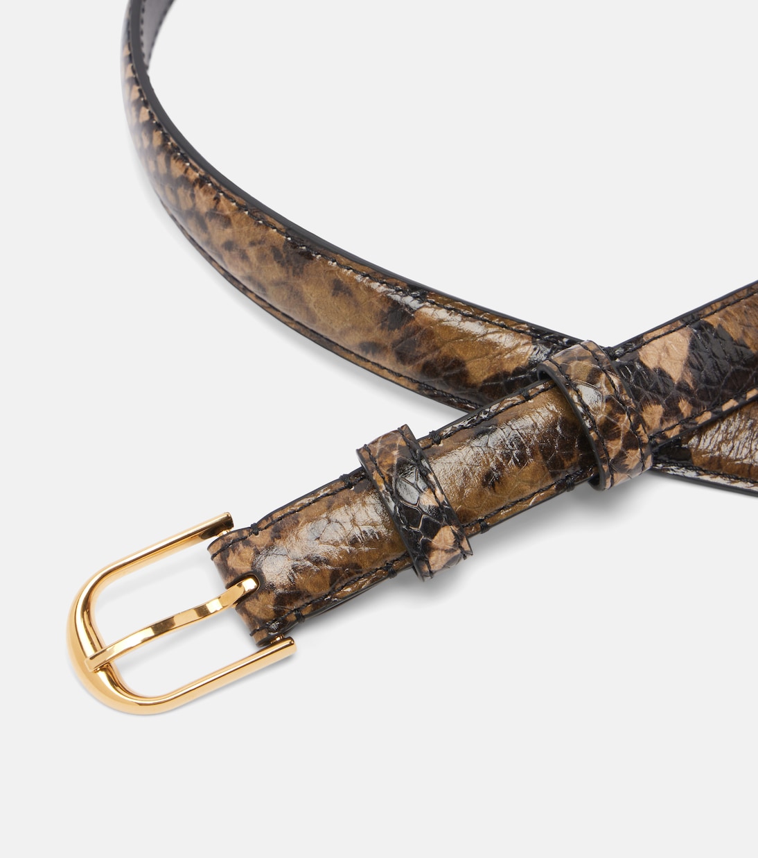 Jane snake-effect leather belt | Nili Lotan