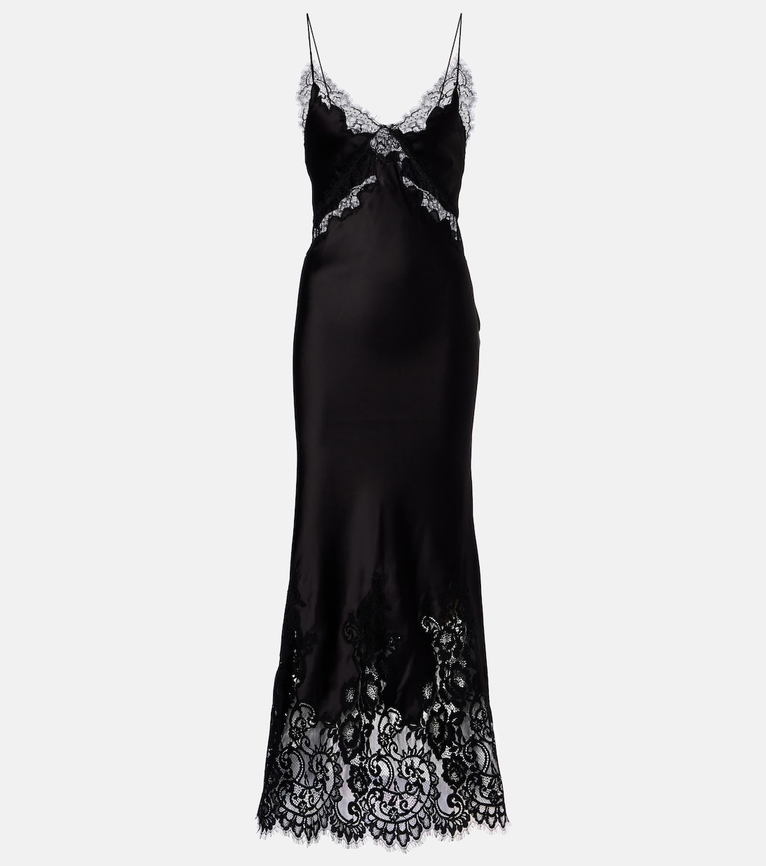 Slipdress Tamera aus Satin mit Spitze | Rebecca Vallance