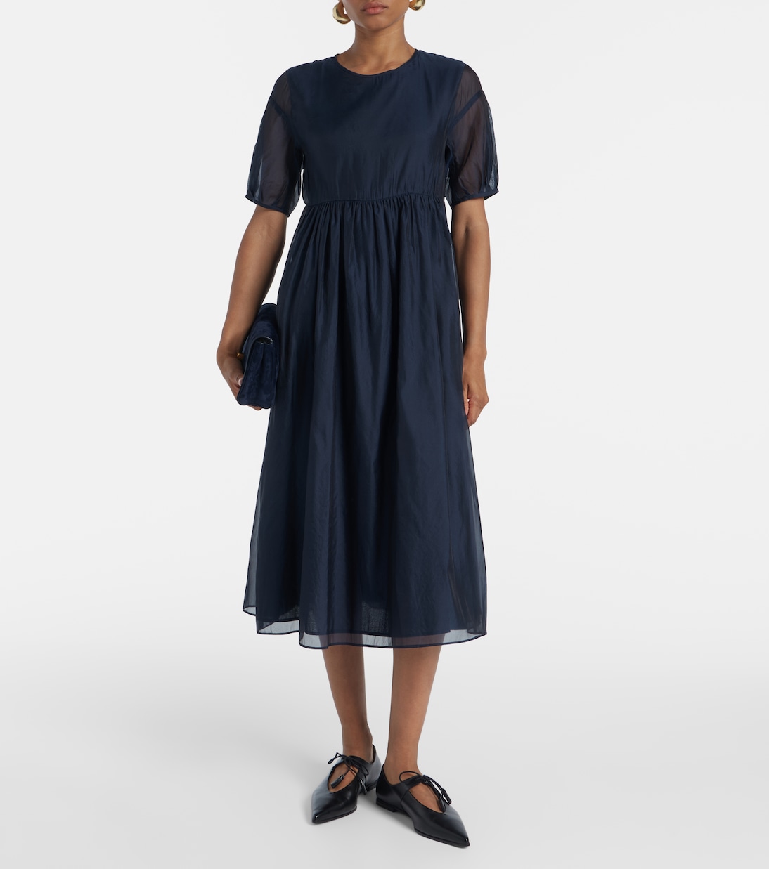 Fatoso silk-blend organza midi dress | 'S Max Mara