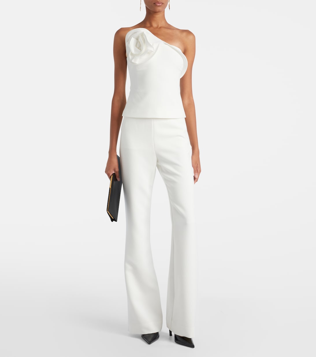 High-rise flared pants | Roland Mouret