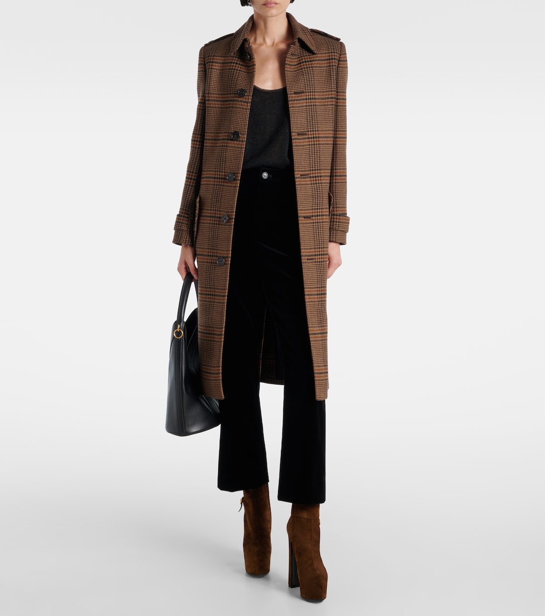 Nico 155 suede platform ankle boots | Saint Laurent