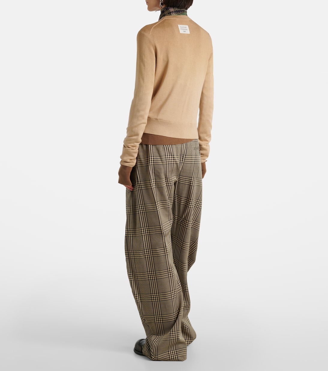 Cardigan in seta, lana e cashmere | Acne Studios