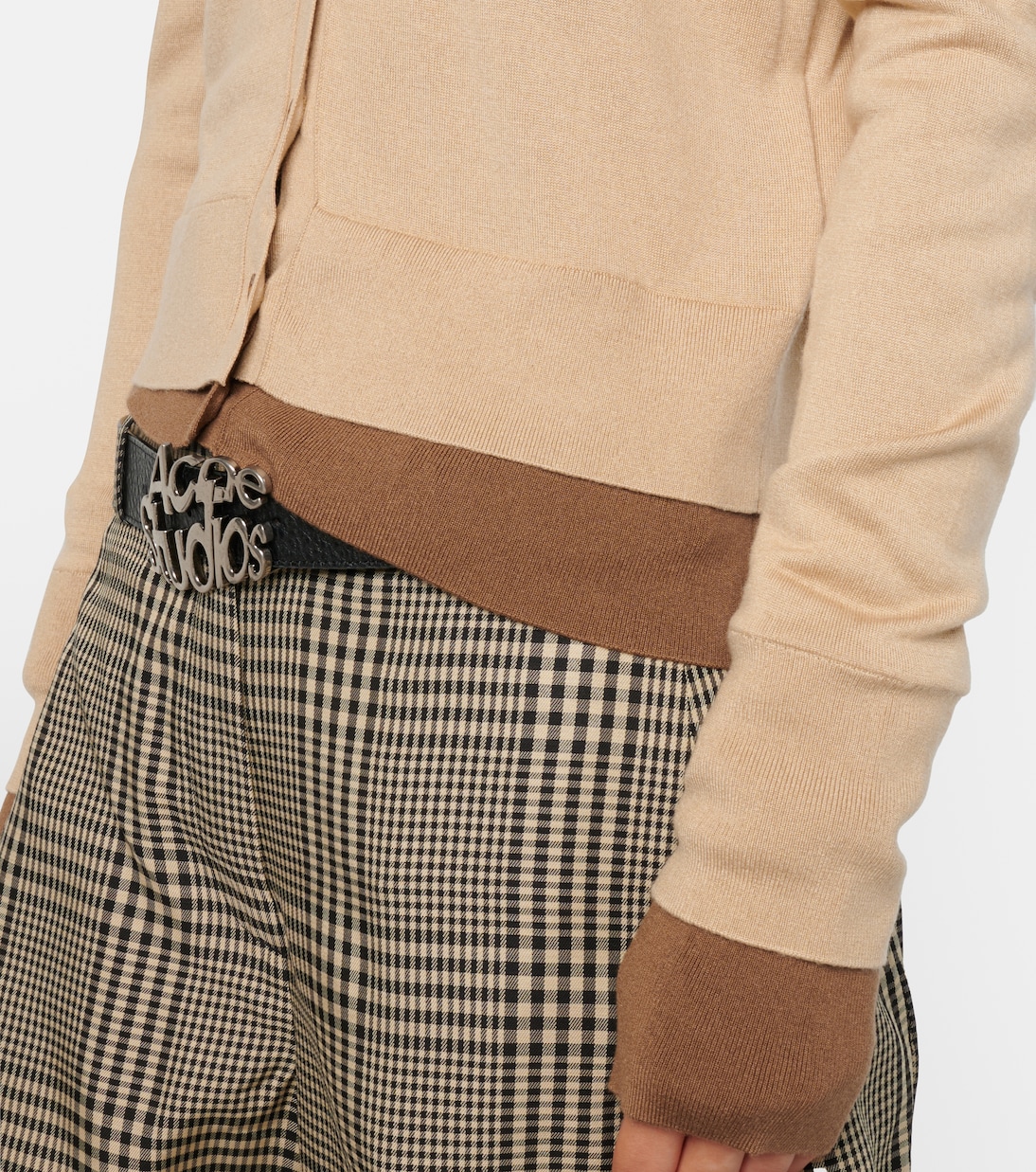 Cardigan in seta, lana e cashmere | Acne Studios