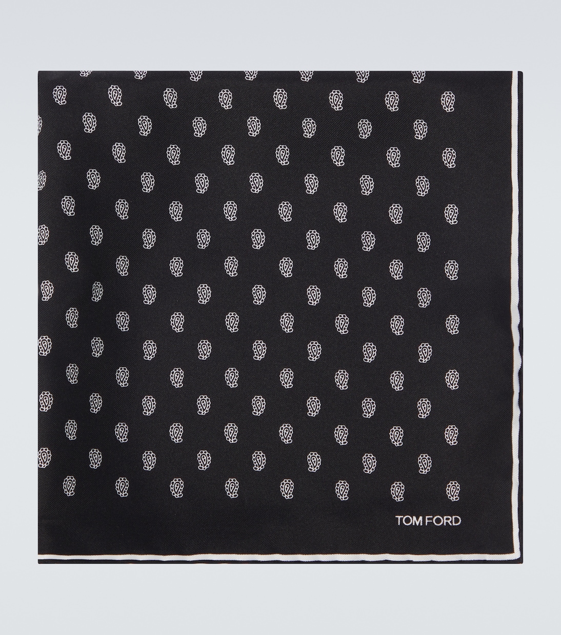 Pañuelo de bolsillo de sarga de seda estampado | Tom Ford