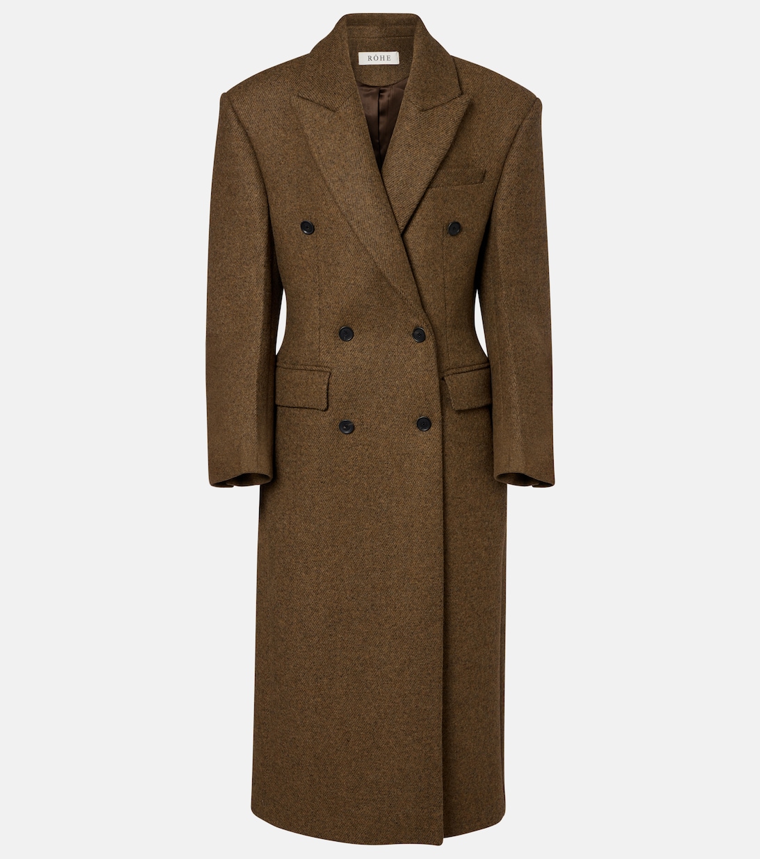 Double-breasted alpaca and wool-blend coat | Róhe