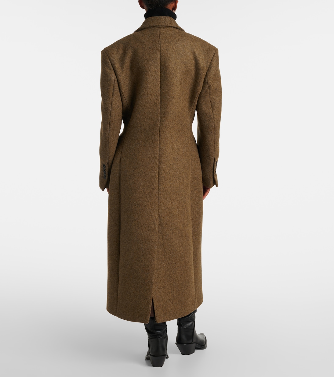 Double-breasted alpaca and wool-blend coat | Róhe