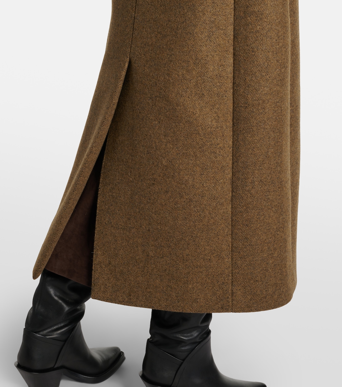 Double-breasted alpaca and wool-blend coat | Róhe