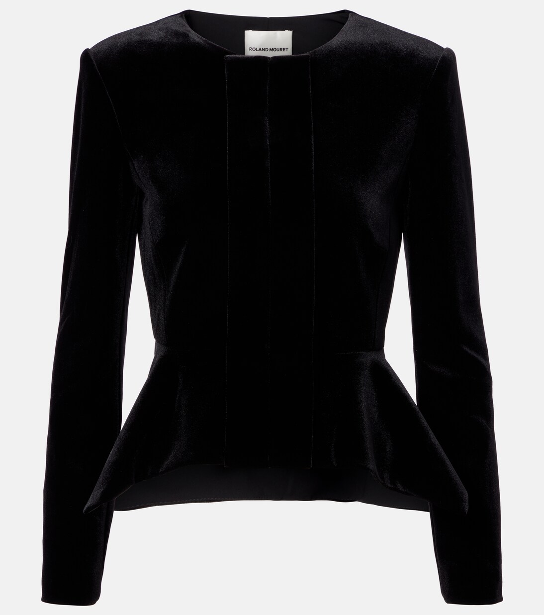 Peplum velvet jacket | Roland Mouret