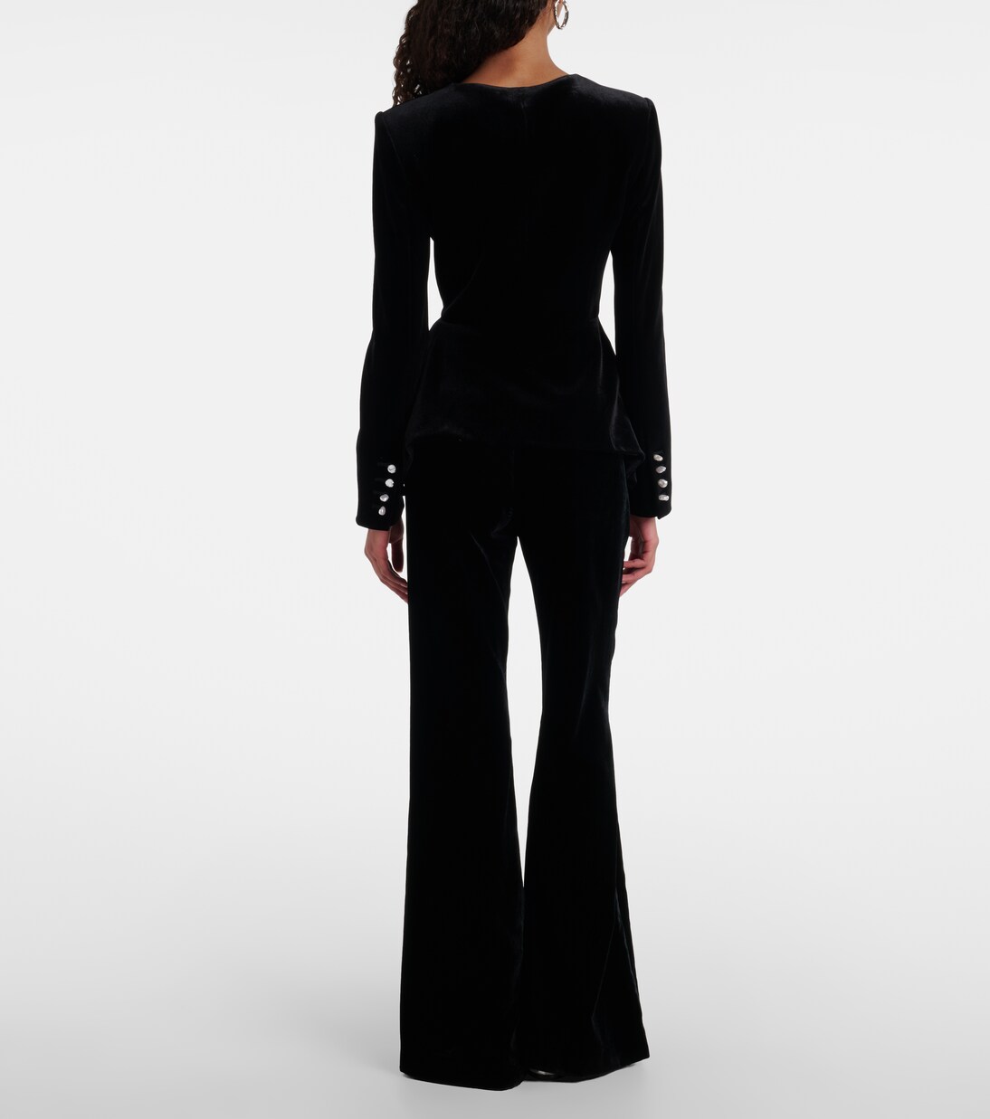 Peplum velvet jacket | Roland Mouret
