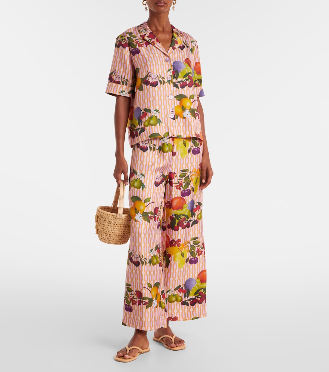 Cannelle silk twill wide-leg pants | Eres