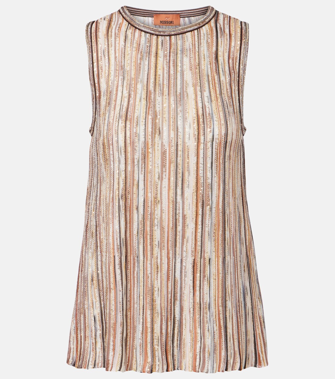 Top aus Häkelstrick mit Pailletten | Missoni