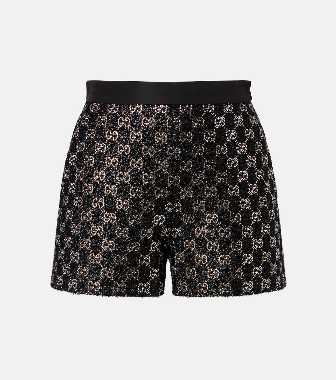 High-Rise Shorts GG mit Kristallen | Gucci