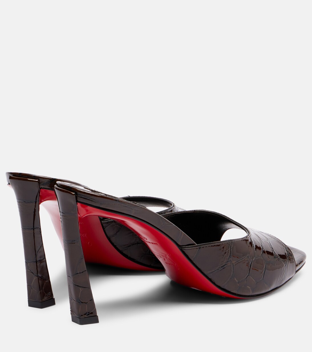 Mules Condora 85 en cuir verni | Christian Louboutin