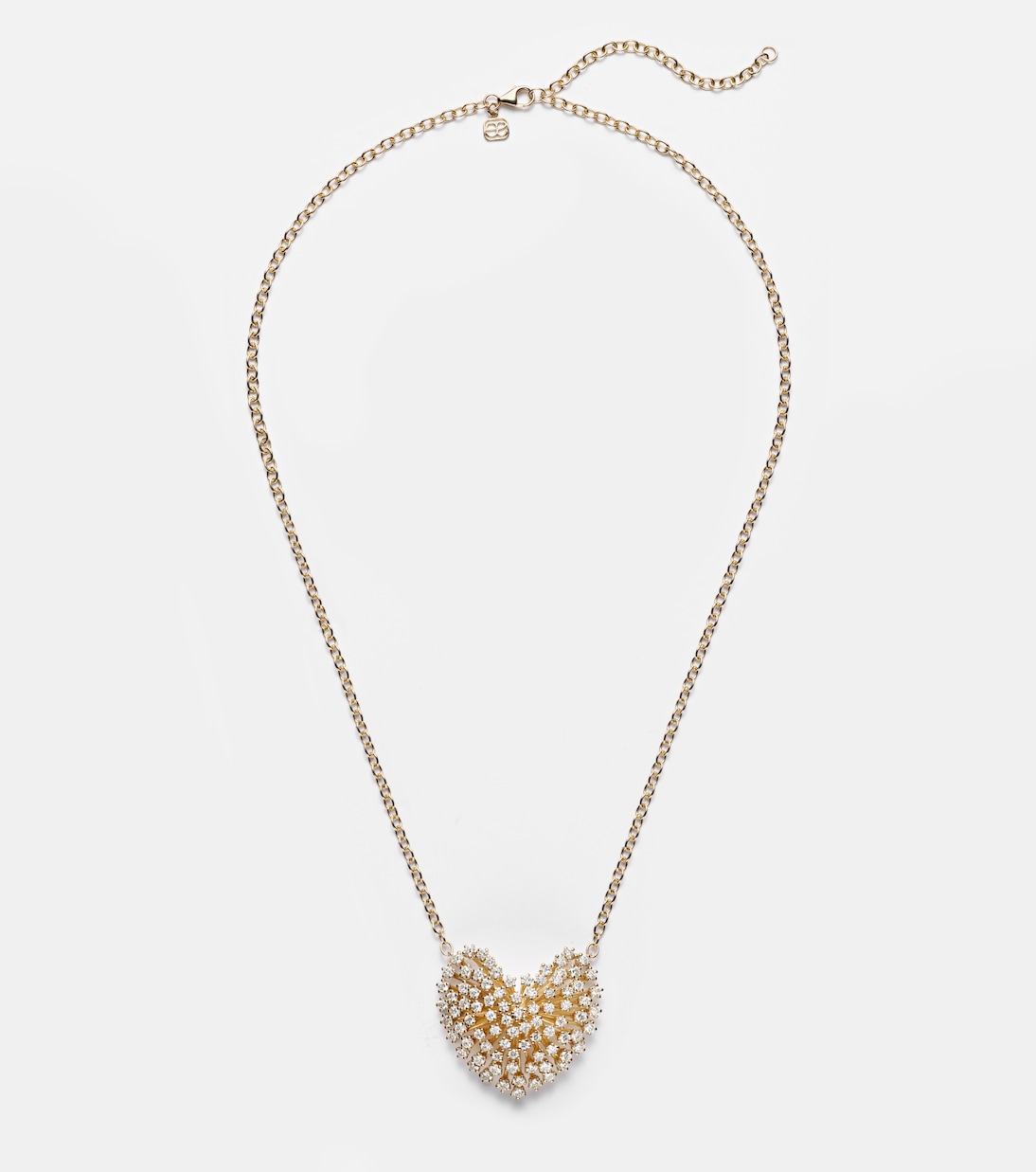 Halskette Heart Large aus 14kt Gelbgold mit Diamanten | Sydney Evan